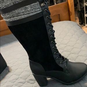 New in box, never worn!  Sweater top zipper boots!